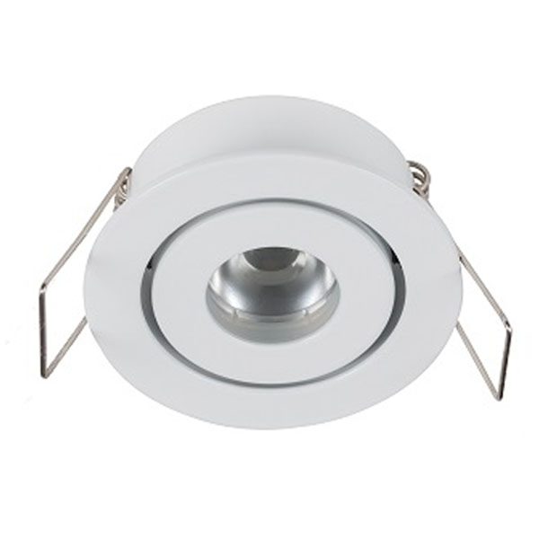 Small white recessed LED feature light by Switch Lighting