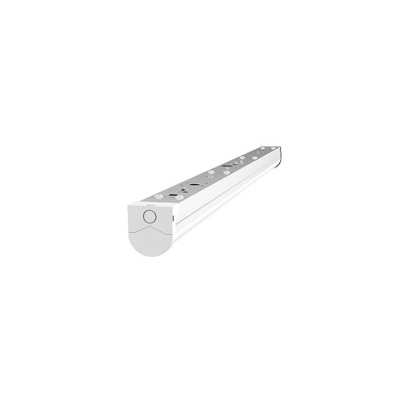 2 metre LED batten light fitting End cap view