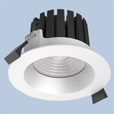 Round 80mm LED downlight for outdoor use